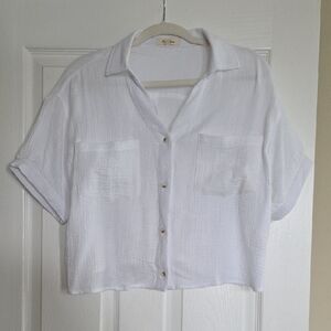 White Button-Up Shirt